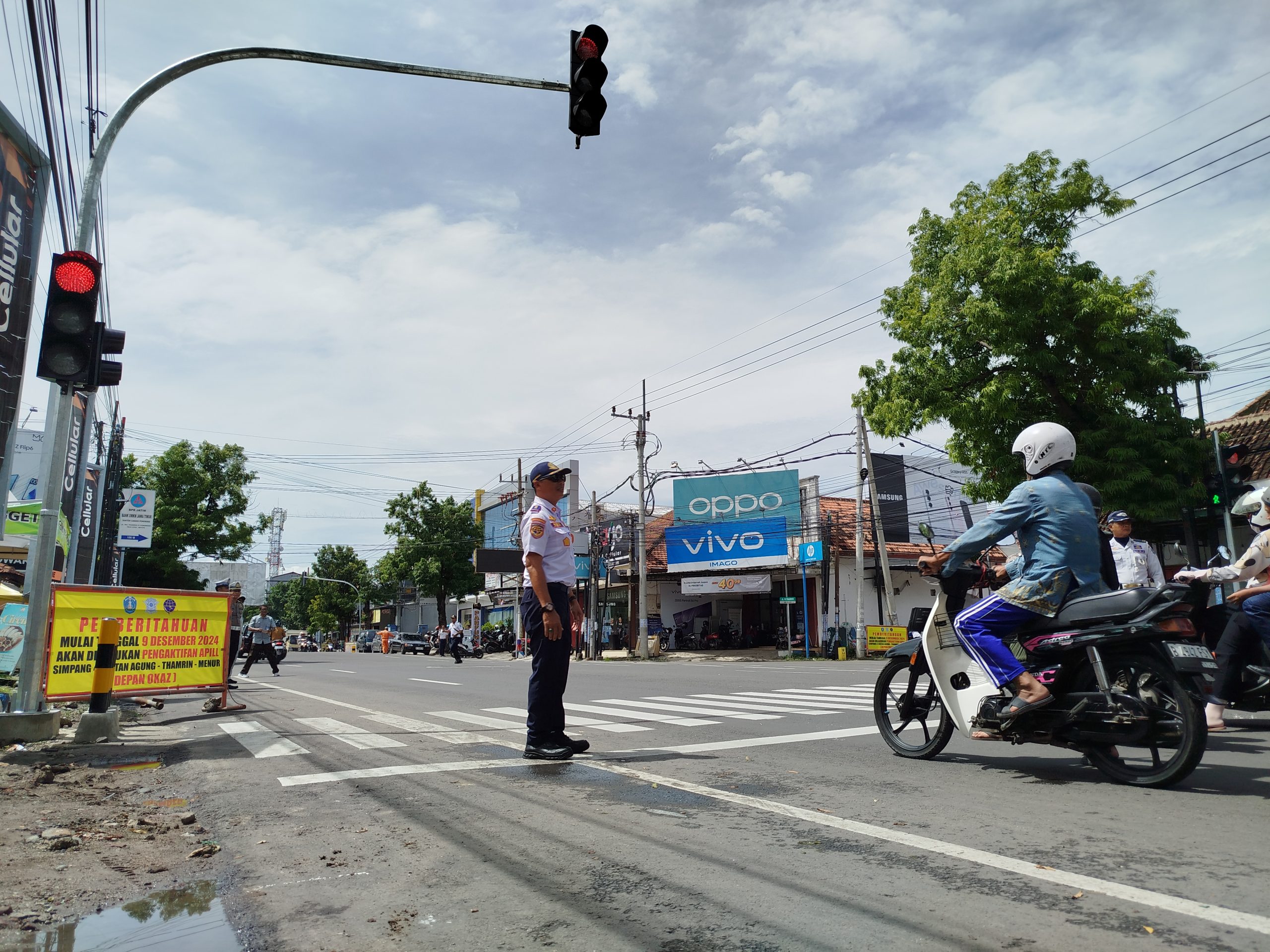 Siap-siap, Dishub Ponorogo Mulai Lakukan Uji Coba Traffic Light Simpang Sultan Agung, Masyarakat Dihimbau Patuh