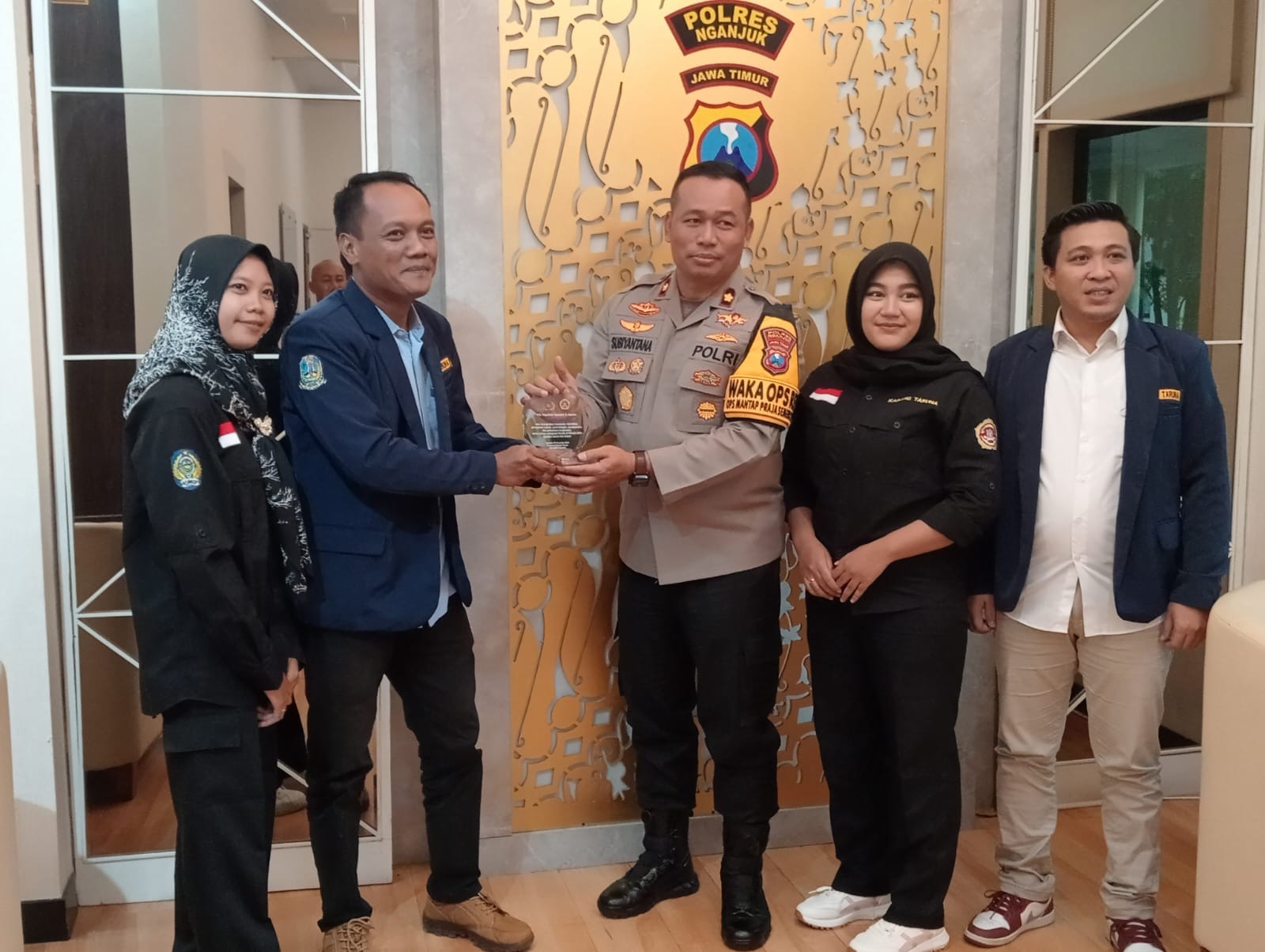 Wujudkan Kamtibmas, Karang Taruna Sinergi dengan Polres Nganjuk