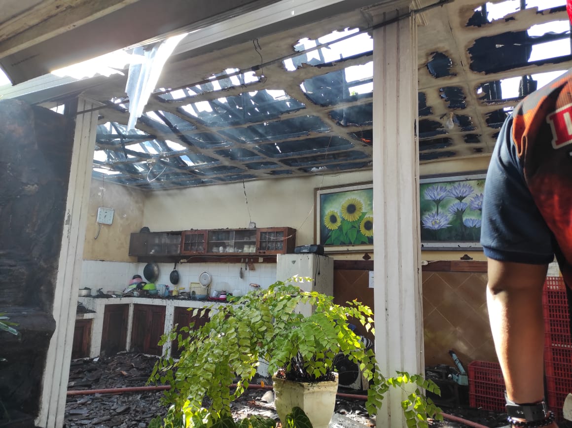 Dapur Produksi Tahu Warga Jalan Veteran Kelurahan Kepanjenkidul Ludes Dilalap Api, Ini Penyebabnya