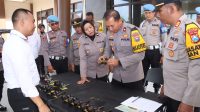 Cegah Pelanggaran Anggota, Wakapolres Blitar Sidak Pemegang Senpi Dinas