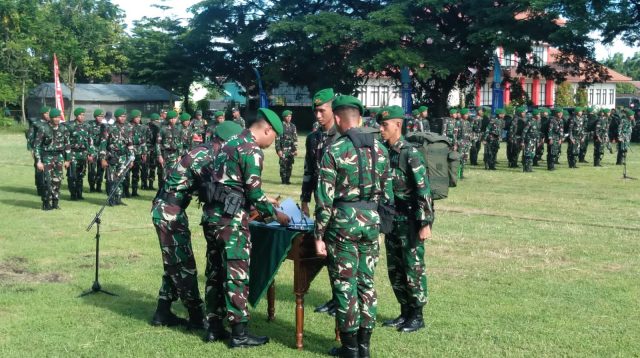 Dandim 0809 Kediri Pimpin Penyerahan Simbol Tonting YWPJ Tahun 2024