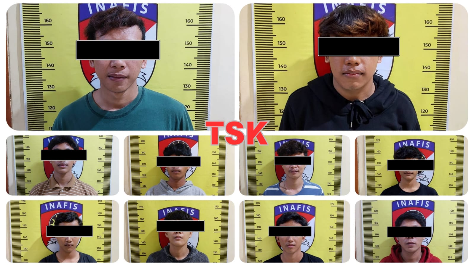 Satreskrim Polres Nganjuk Bekuk Sepuluh Pencuri Motor, Diantaranya Masih Berstatus Pelajar