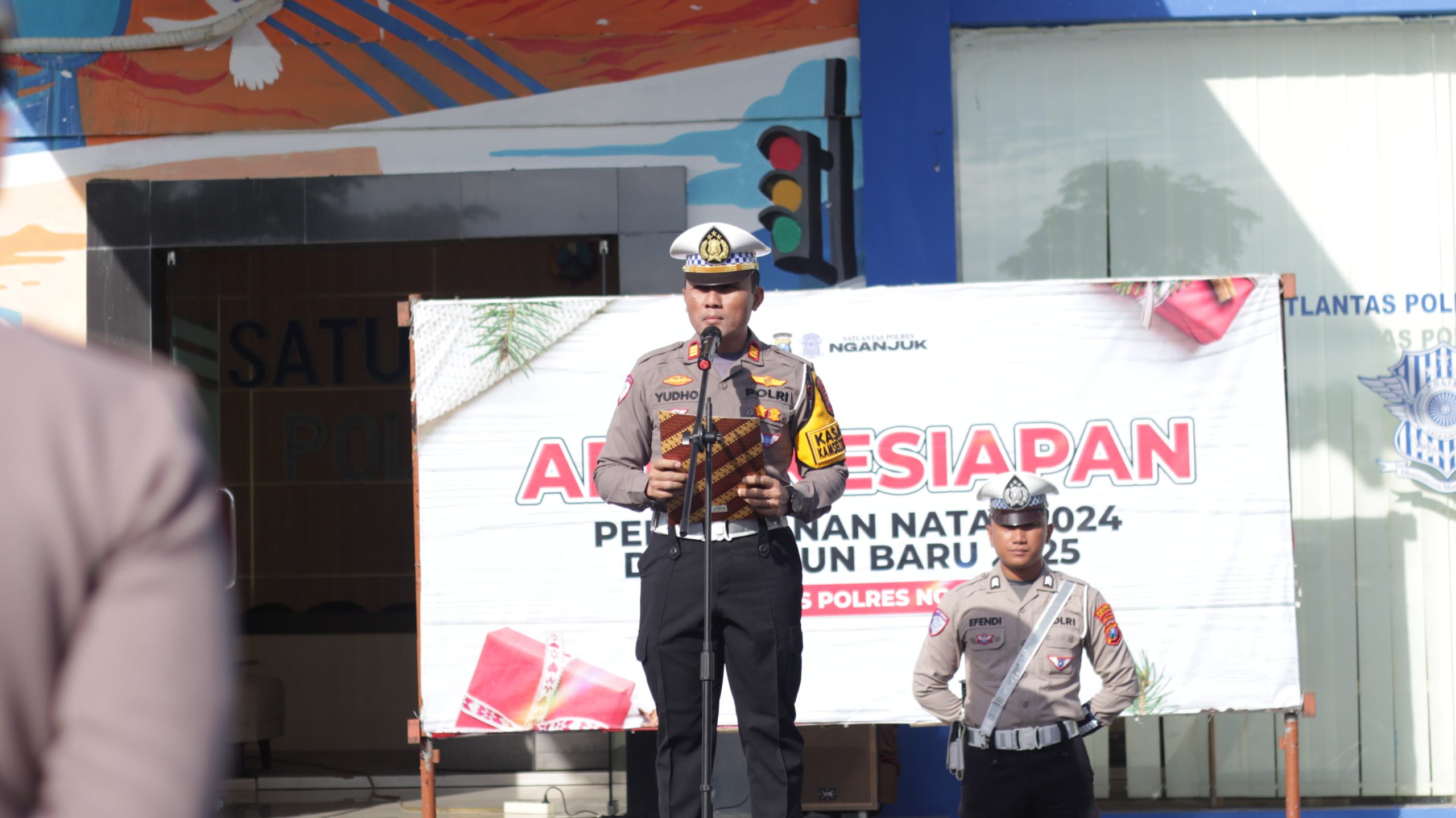 Pengamanan Nataru 2024 Satlantas Polres Nganjuk Siapkan Personel untuk Disebar Ke Beberapa Titik Rawan, ini Lokasinya