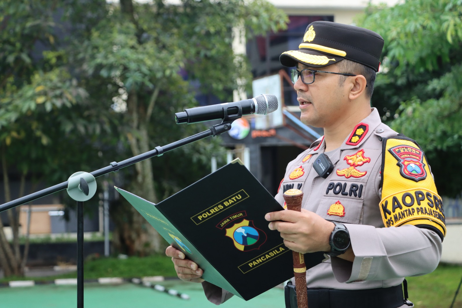 Upacara Hari Kesadaran Nasional, Kapolres Batu Minta Personel Siapkan Fisik