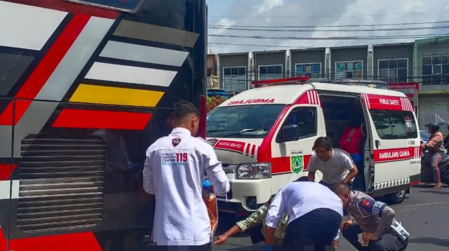 Ojol di Kota Batu Tewas Terlindas Bus Pariwisata, Begini Kejadiannya