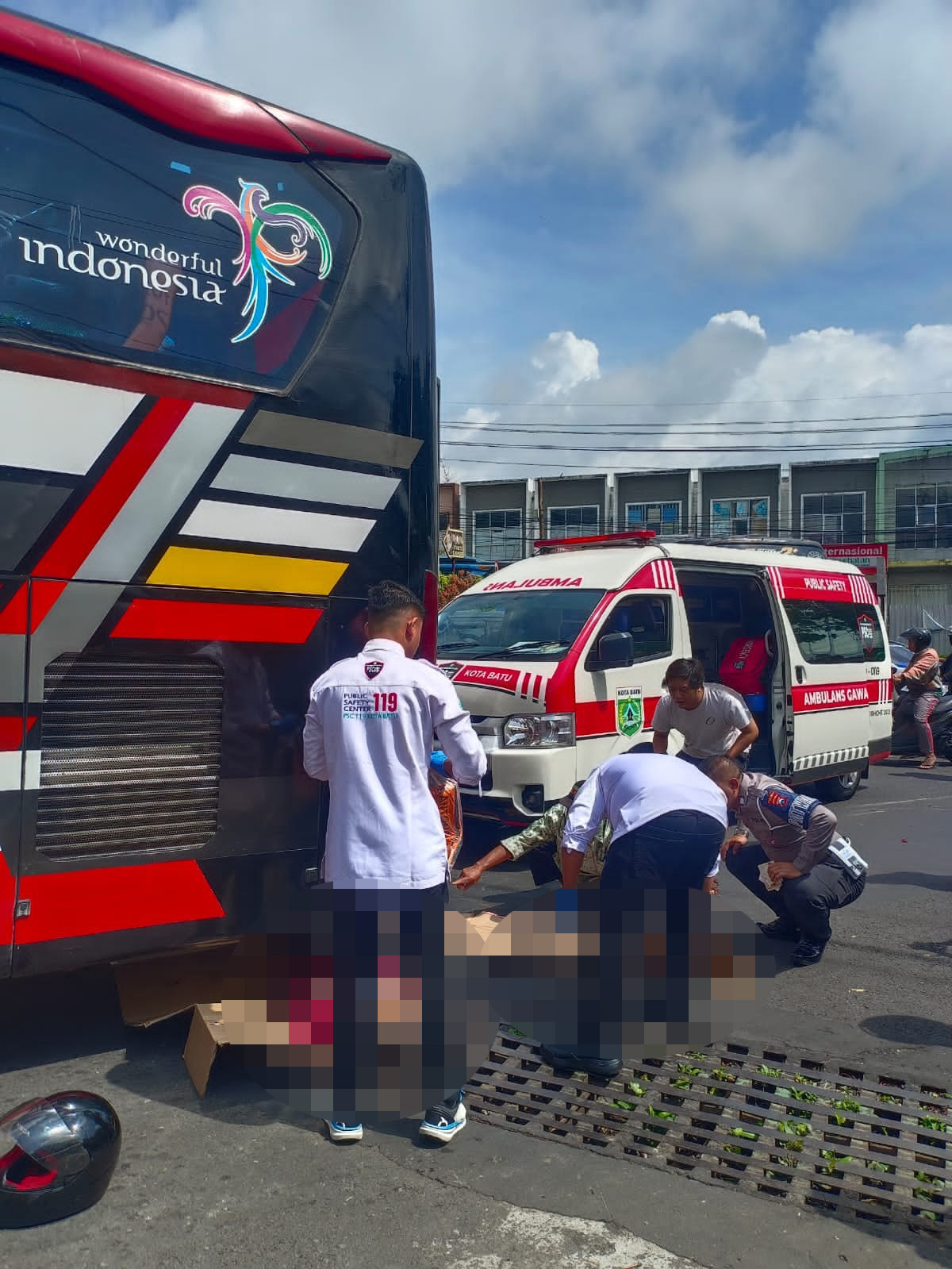 Ojol di Kota Batu Tewas Terlindas Bus Pariwisata, Begini Kejadiannya