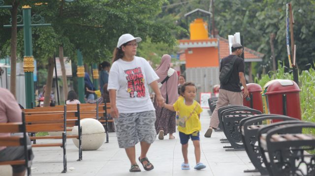 Libur Panjang, Pengunjung Taman Pinka Susuhbango Ringinrejo Membeludak