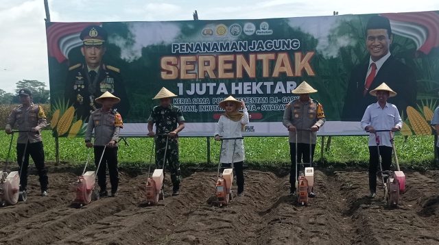 Wabup Kediri Hadiri Launching Program Ketahanan Pangan Tanam Jagung