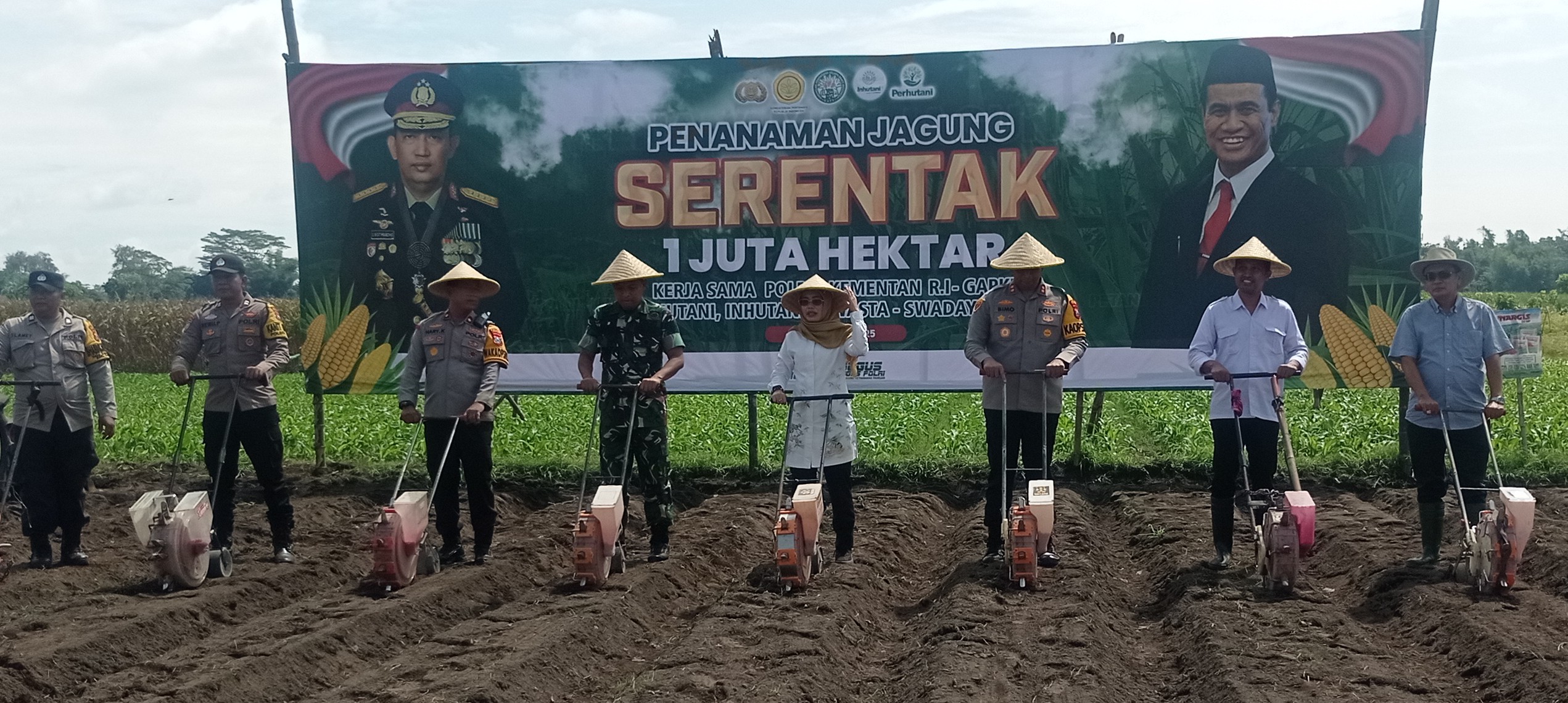 Wabup Kediri Hadiri Launching Program Ketahanan Pangan Tanam Jagung
