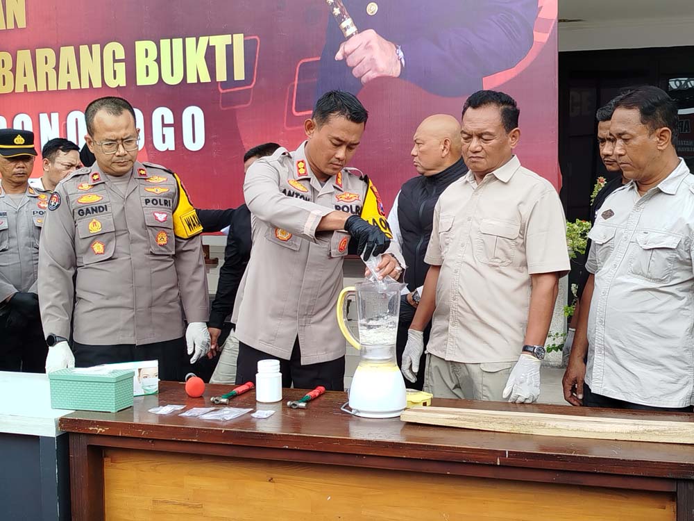 Polres Ponorogo Berhasil Ungkap 68 Kasus Narkoba dan Amankan 58 Tersangka Selama 2024