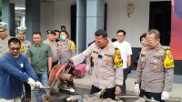 518 Knalpot Brong Dimusnahkan, Kapolres Ponorogo: Hasil Sitaan Selama Satu Tahun