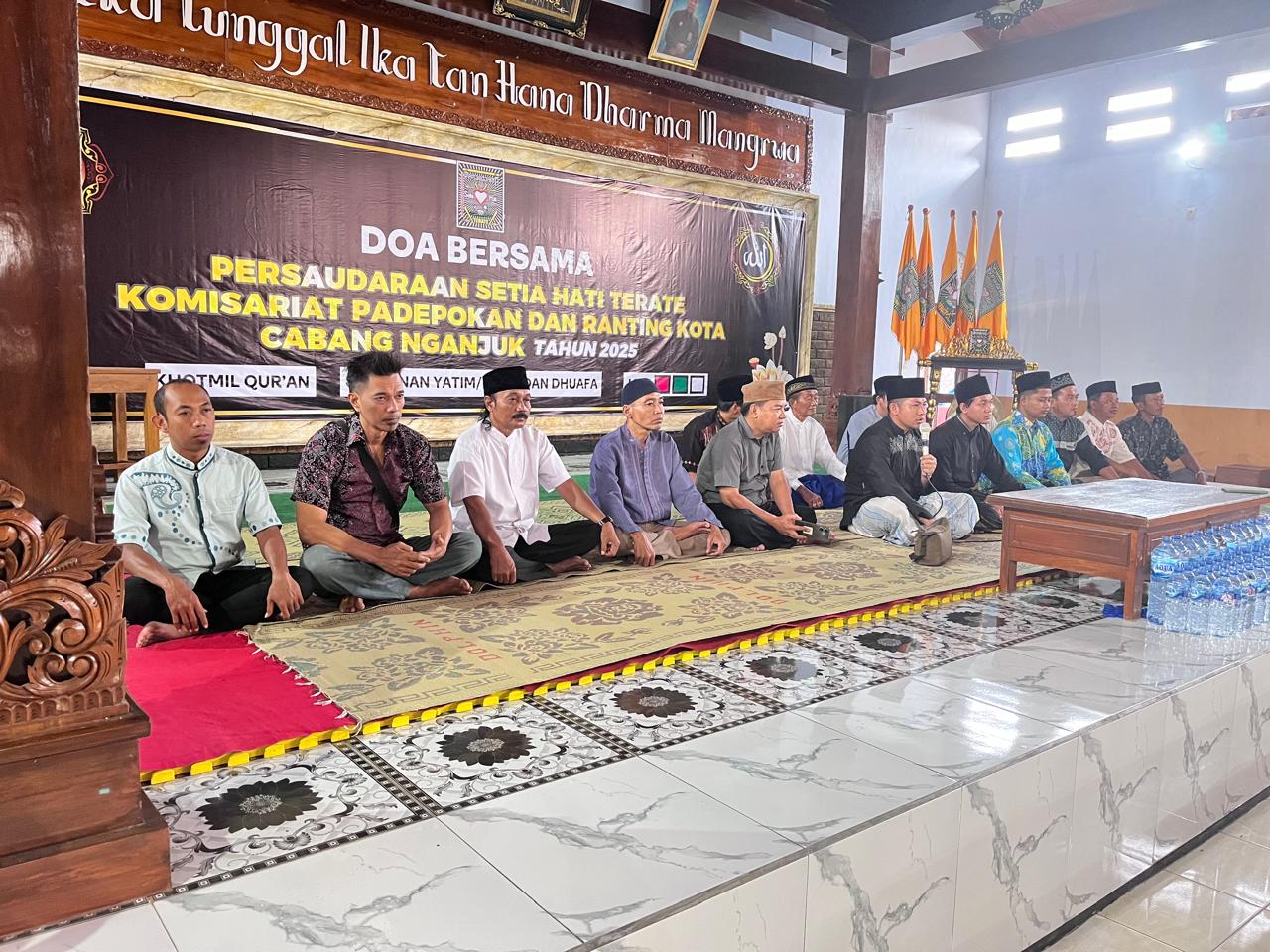 Cetak Pendekar Tangguh, Komisariat Padepokan dan PSHT Ranting Nganjuk Kota Gelar Doa Bersama
