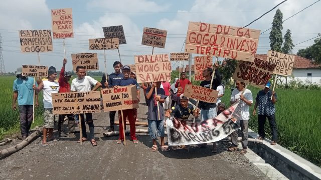 Warga Tunggorono Protes Tanah Gogol Diserobot Perumahan