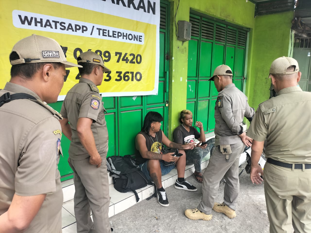 Satpol PP Kabupaten Kediri Kembali Razia Anak Punk, ini Hasilnya