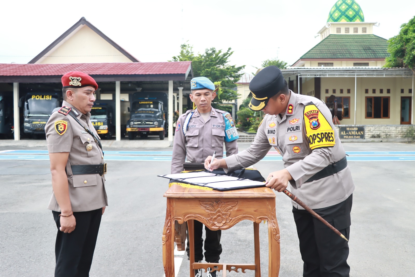 Lima Kapolsek dan Kasat Narkoba Polres Kediri Berganti