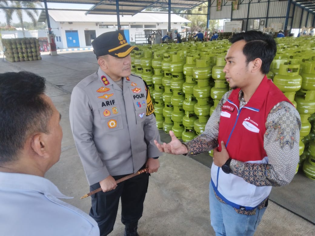Pastikan Kebutuhan Elpiji Subsidi Terkondisi, Kapolres Blitar Sidak SPBE