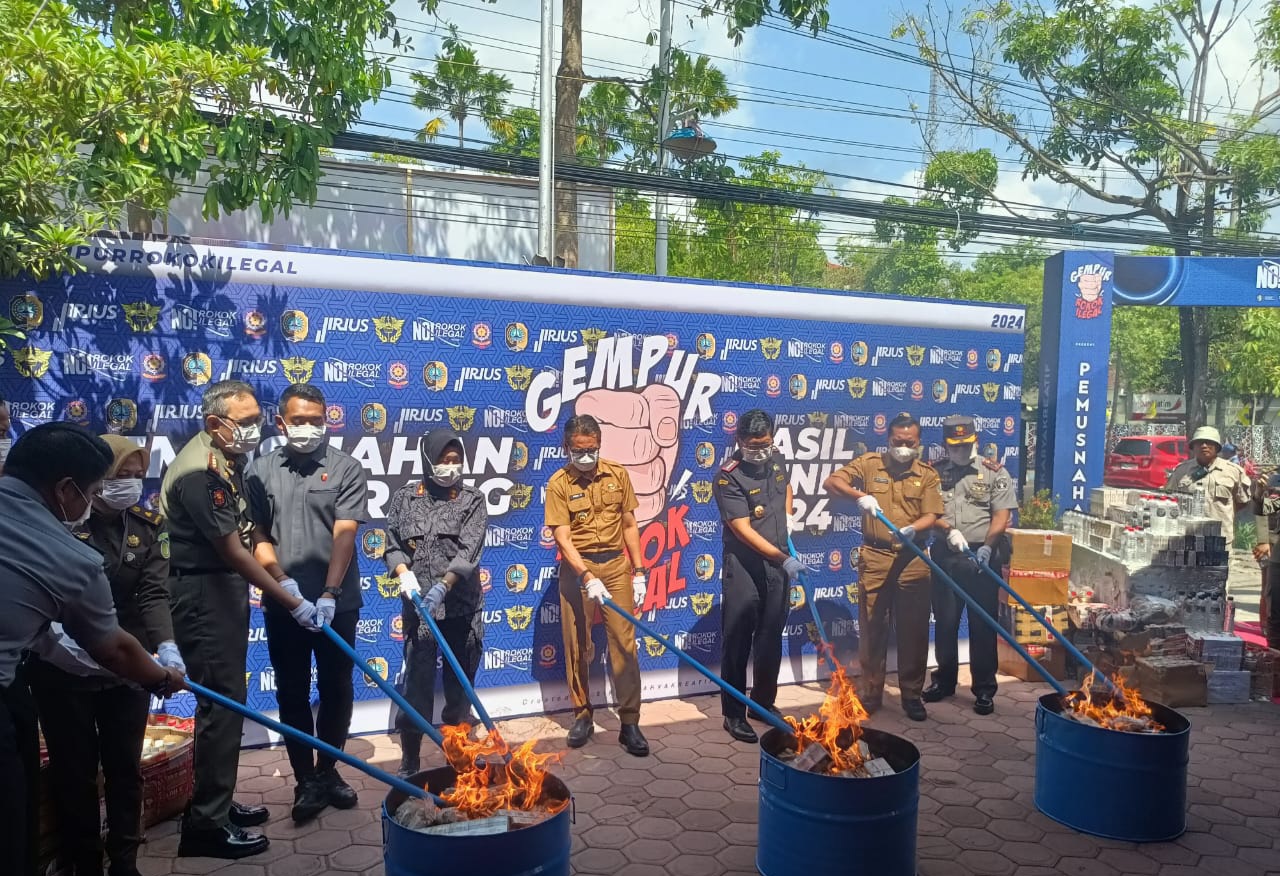 Sepanjang 2024, 500 Ribu Batang Rokok Ilegal Diamankan, Nilainya Diperkirakan Capai Rp 13 M