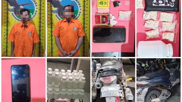 Dua Pengedar Okerbaya di Nganjuk Diringkus, Ditemukan Puluhan Ribu Pil Double L 