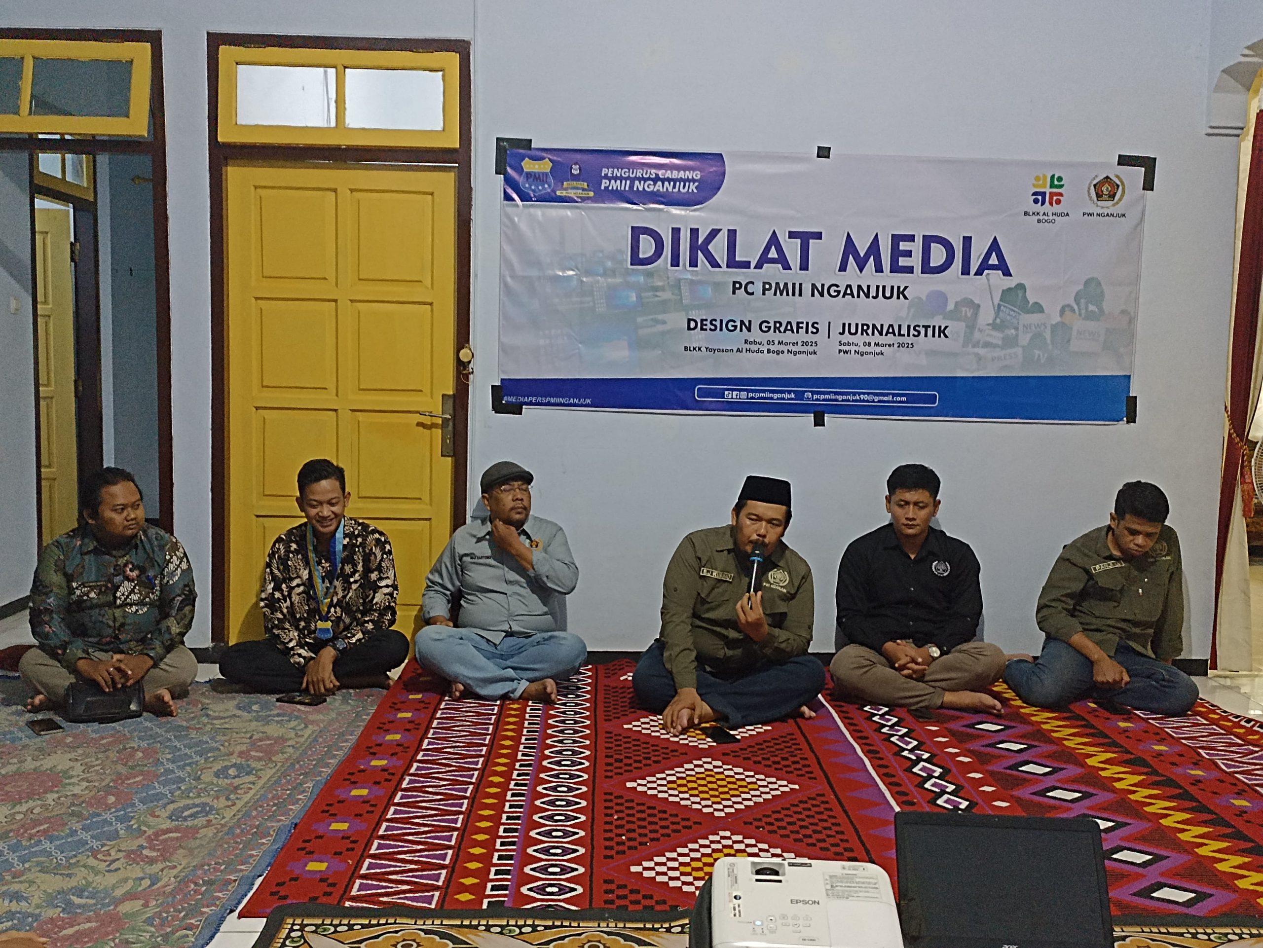 PWI Nganjuk-PC PMII Gelar Diklat Jurnalistik untuk Cetak Wartawan Masa Depan, Rangkaian HPN 2025