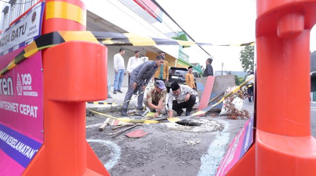 Pemkot Batu Percepat Perbaikan Jembatan Suropati Demi Kelancaran Arus Mudik Lebaran