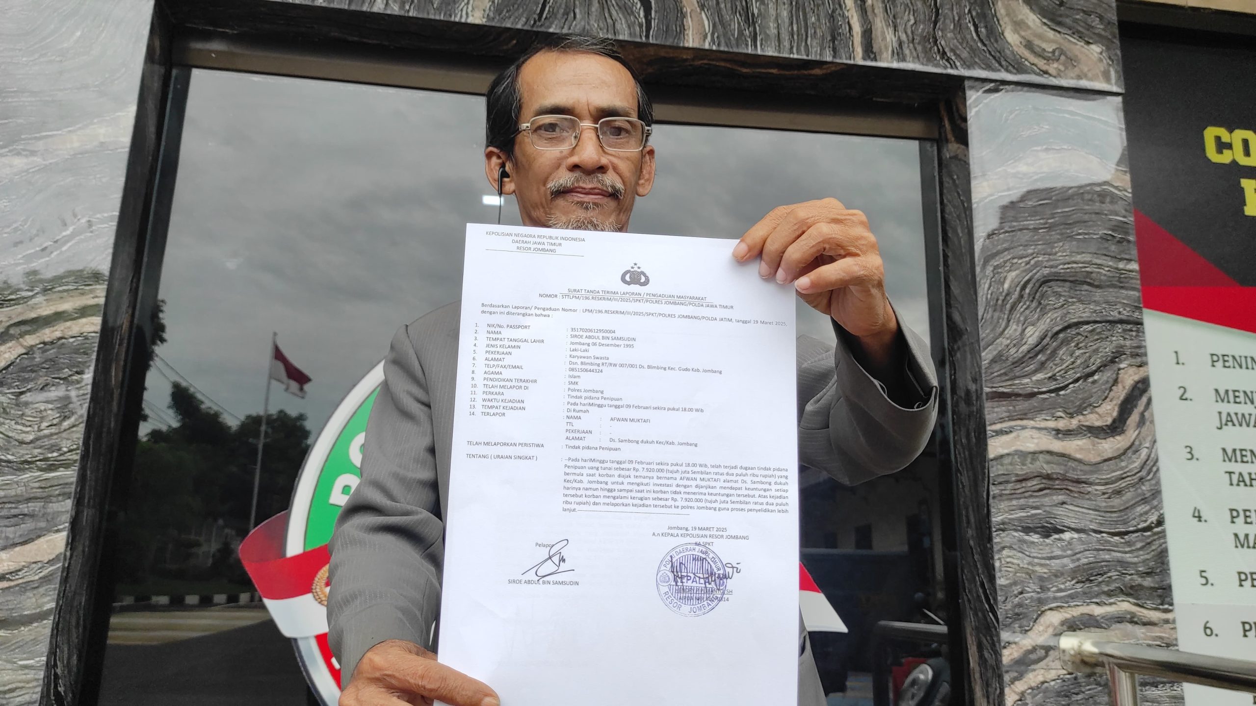 “Gus” Dipolisikan Terkait Investasi Bodong