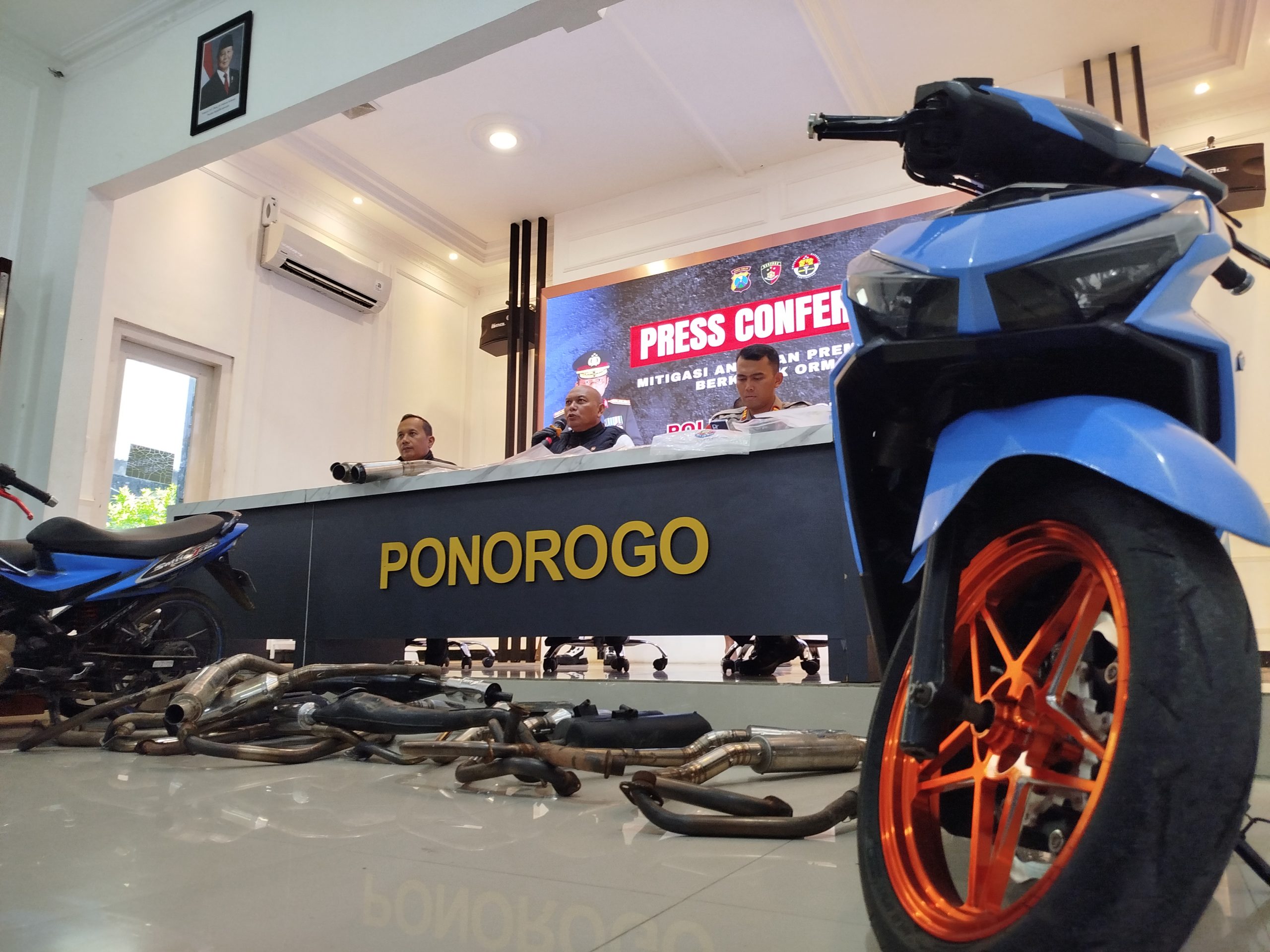 Diduga Akan Gelar Balap Liar, Puluhan Remaja Diamankan Satlantas Polres Ponorogo, Ada yang Berusia 12 Tahun