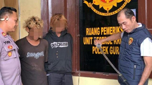 Bawa Samurai dan Lakukan Pemukulan, Dua Pemuda Diamankan Polsek Gurah