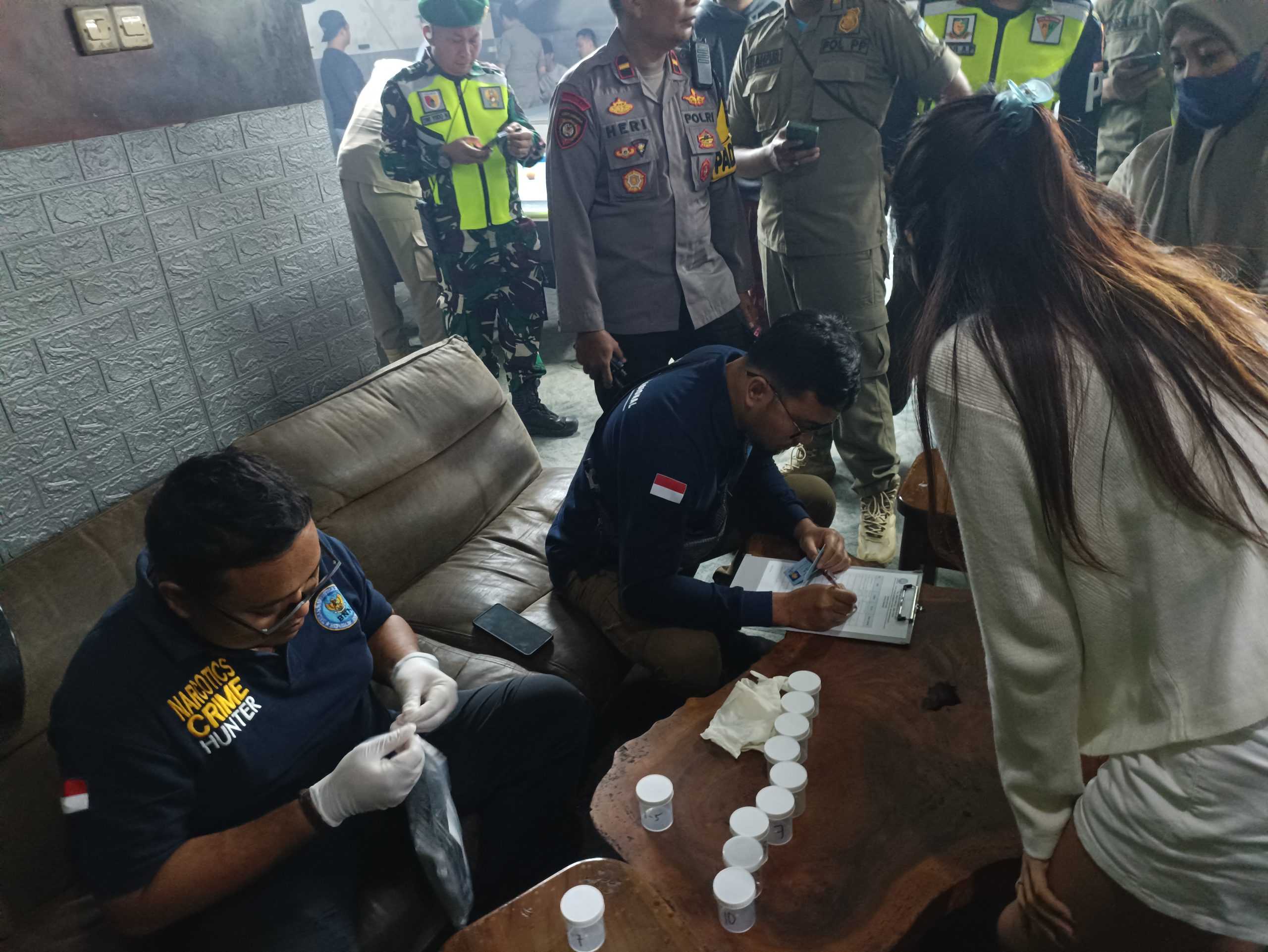 Razia Gabungan Tempat Hiburan Malam di Ngasem, Satu Orang Positif Narkoba