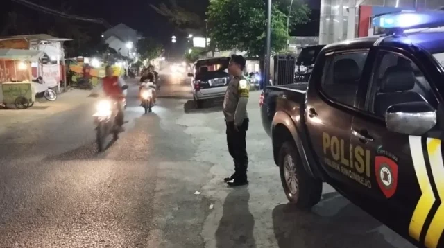 Polsek Ringinrejo Intensif Patroli Sahur, Cegah Balap Liar dan Sound Horeg Keliling Kampung