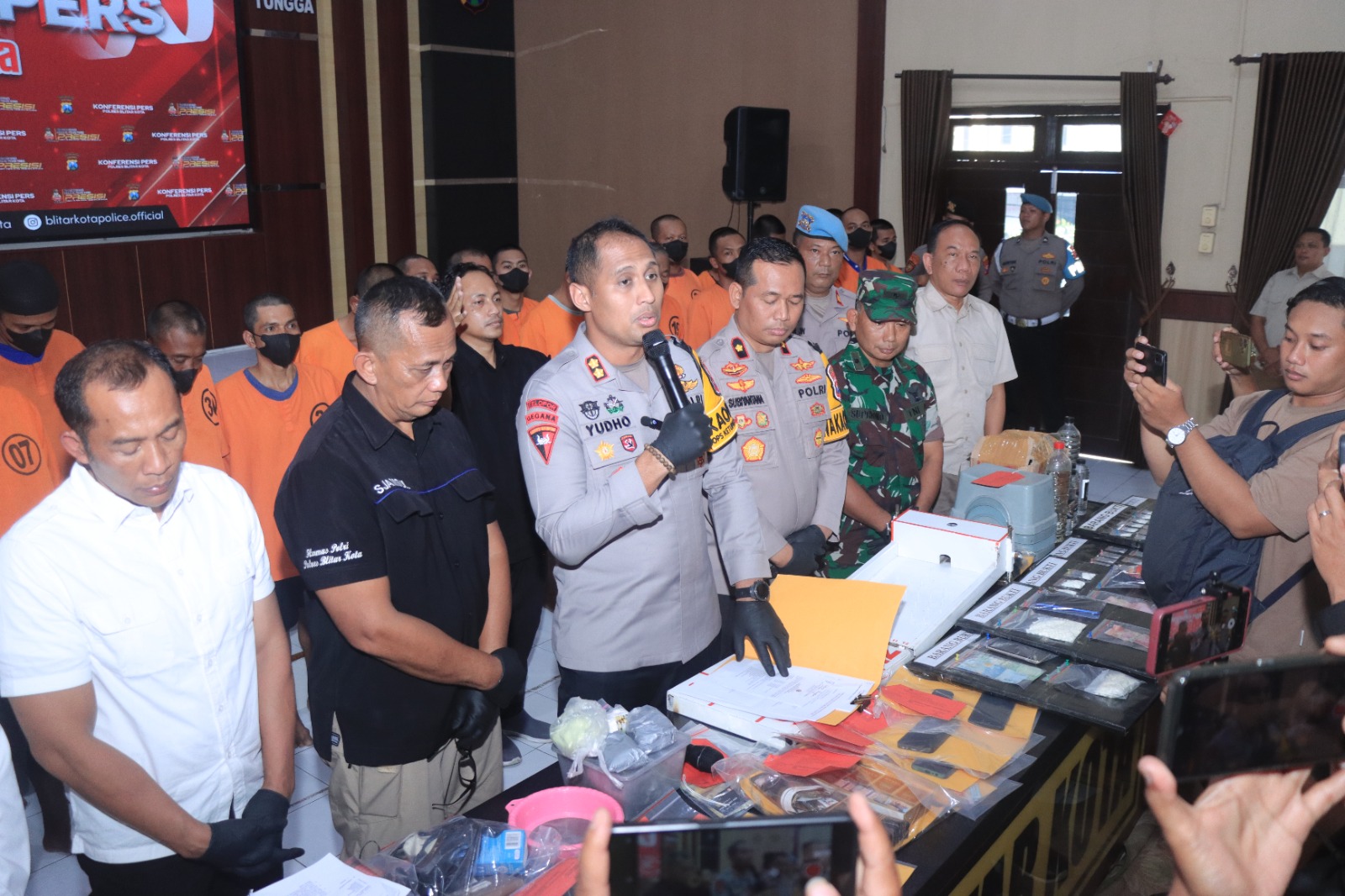 Operasi Pekat 12 Hari, Polres Blitar Kota Garuk 38 Tersangka Kriminal