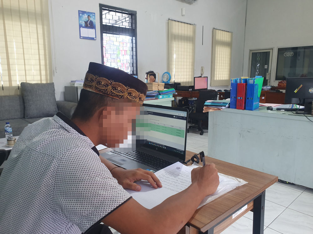 Terjerat Kasus Hukum, Pelajar  Ikuti Ujian PSAJ di Lapas Kelas IIB Tulungagung