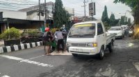 F-Laka (1) Pelajar Meninggal di Tempat Usai Tabrak Motor dan Pembatas Jalan di Jalan A Yani Kota Kediri