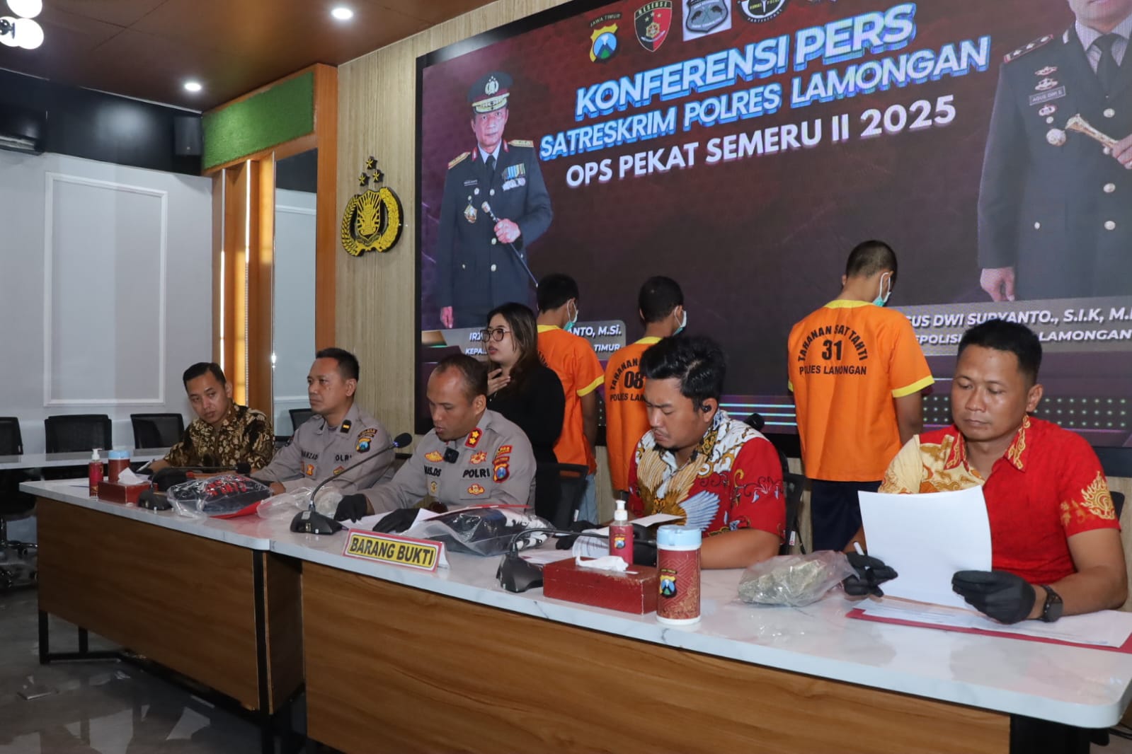 Selama Operasi Pekat II, Lima Tersangka Diamankan Polres Lamongan dari Empat Kasus Penganiayaan