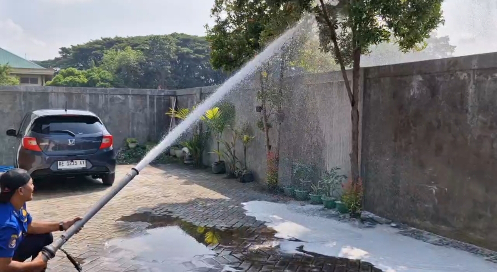 Sengat Bocah Berusia 10 Tahun, Damkar Ponorogo Evakuasi Sarang Tawon Vespa