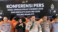 Puluhan Kasus Diungkap Polres Nganjuk dalam Operasi Pekat, Mulai Penganiayaan, Pencurian, Narkotika, hingga Penipuan
