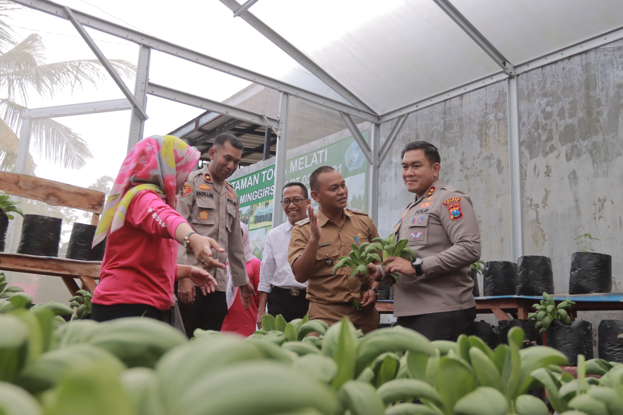 Dukung Ketahanan Pangan, Kapolres Blitar Ikut Edukasi ke Warga