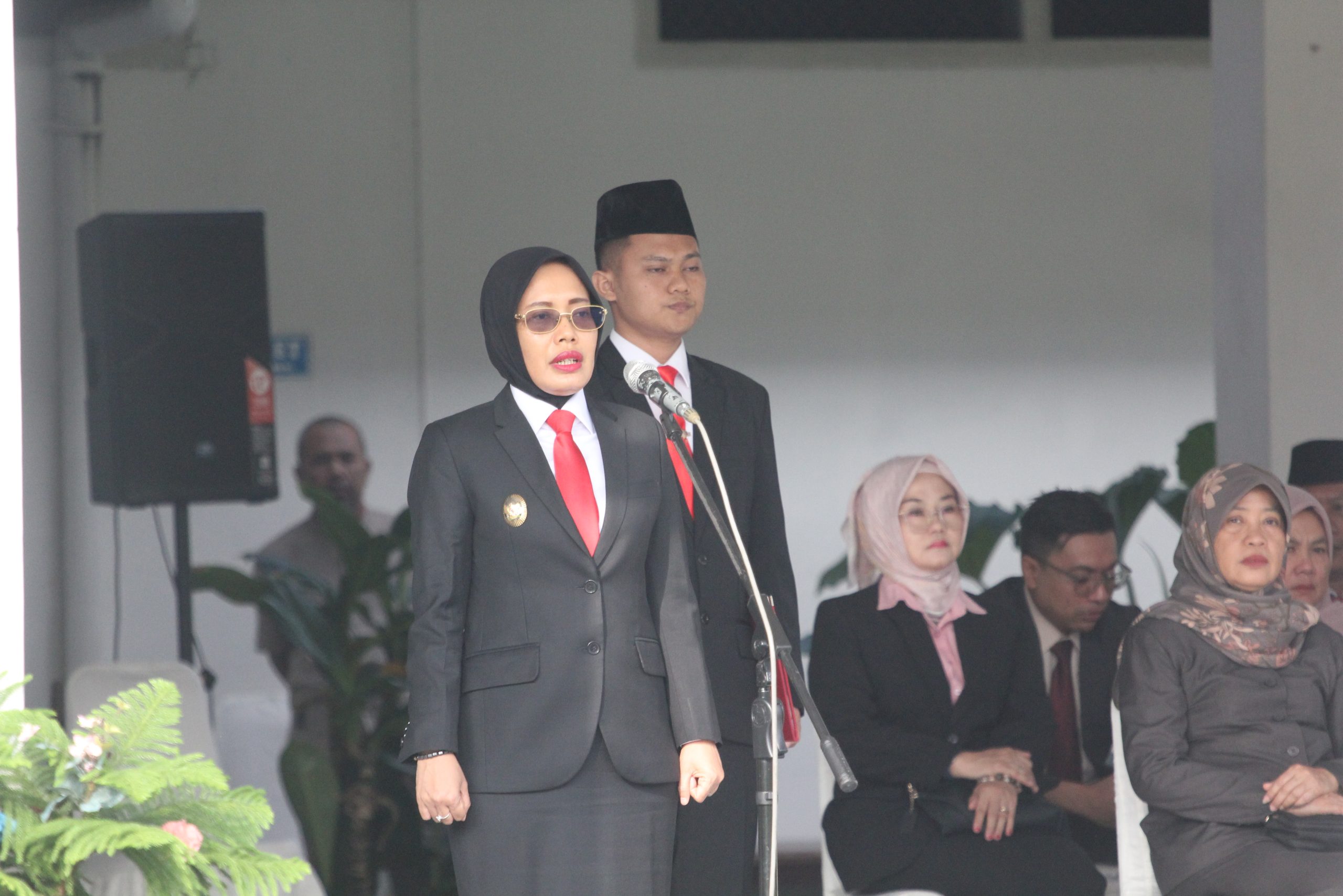 Mbak Wabup Kediri Pimpin Upacara Harkitnas