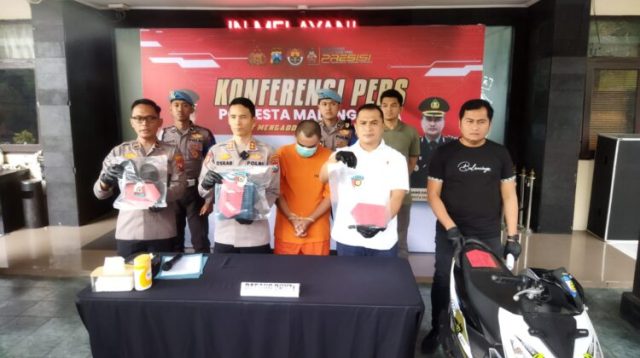 Sempat Viral, Aksi Pelaku Begal Korban Ojol Dibekuk Polresta Malang Kota
