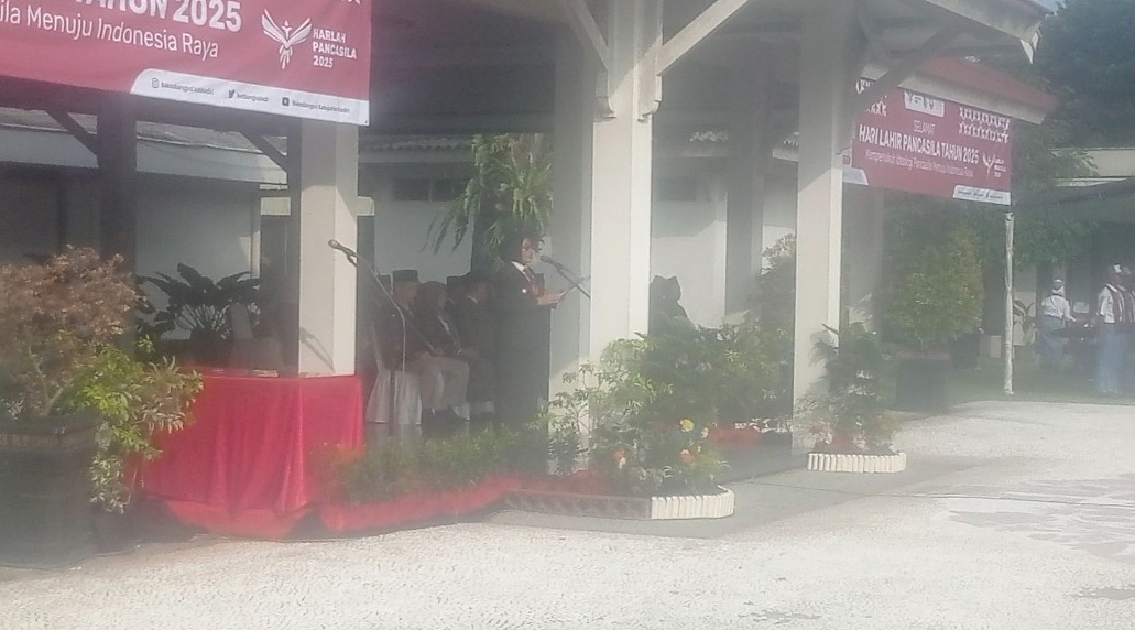 Wabup Kediri Pimpin Upacara Hari Lahir Pancasila, Pesankan Perkuat Persatuan dan Kesatuan
