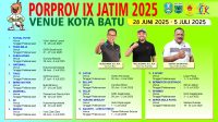 F-batu- OL (1) Kota Wisata Batu Siapkan 18 Venue Cabor Dalam Porprov IX Jatim, ini Jadwalnya