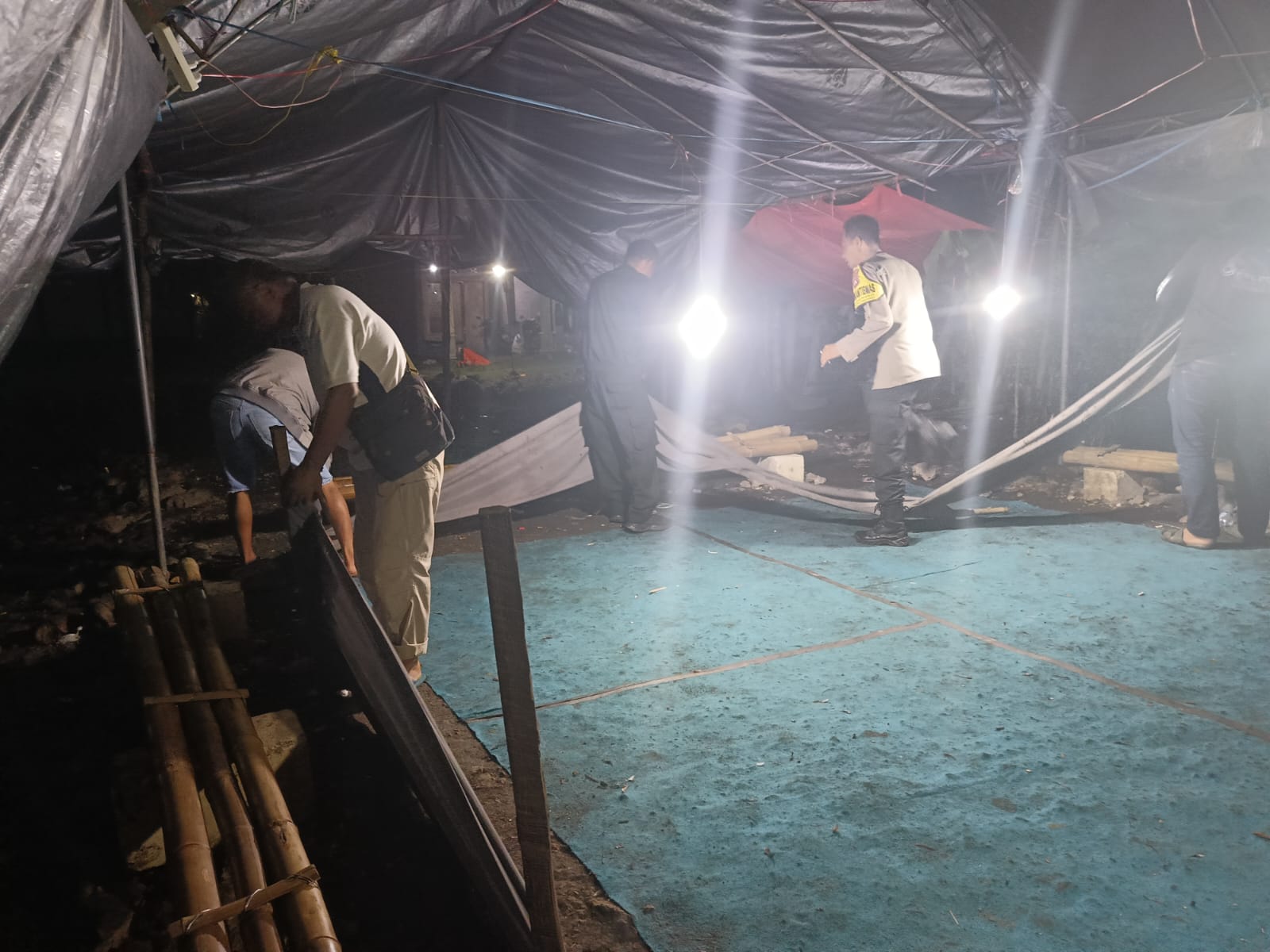Polres Nganjuk Geruduk Lokasi, Arena Sabung Ayam Kosong Melompong, Diduga Informasi Sudah Bocor