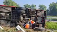 Bus Pariwisata Terguling di Tol Jomo, Diduga Ini Penyebabnya