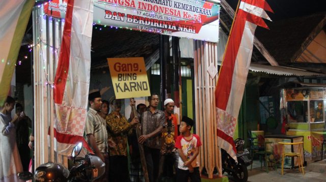 Warga Rejoagung Ploso Jombang Ganti Nama Gang Buntu Jadi Gang Bung Karno
