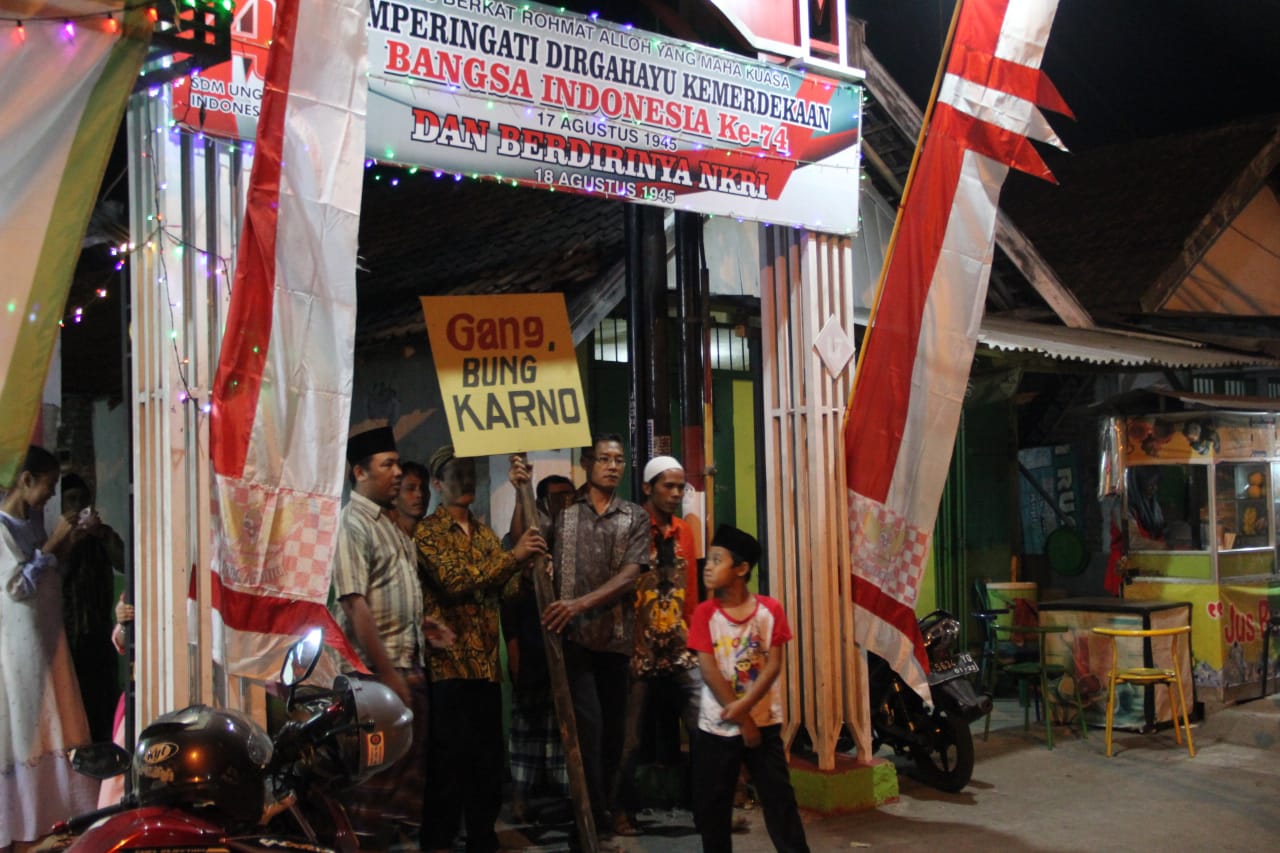 Warga Rejoagung Ploso Jombang Ganti Nama Gang Buntu Jadi Gang Bung Karno