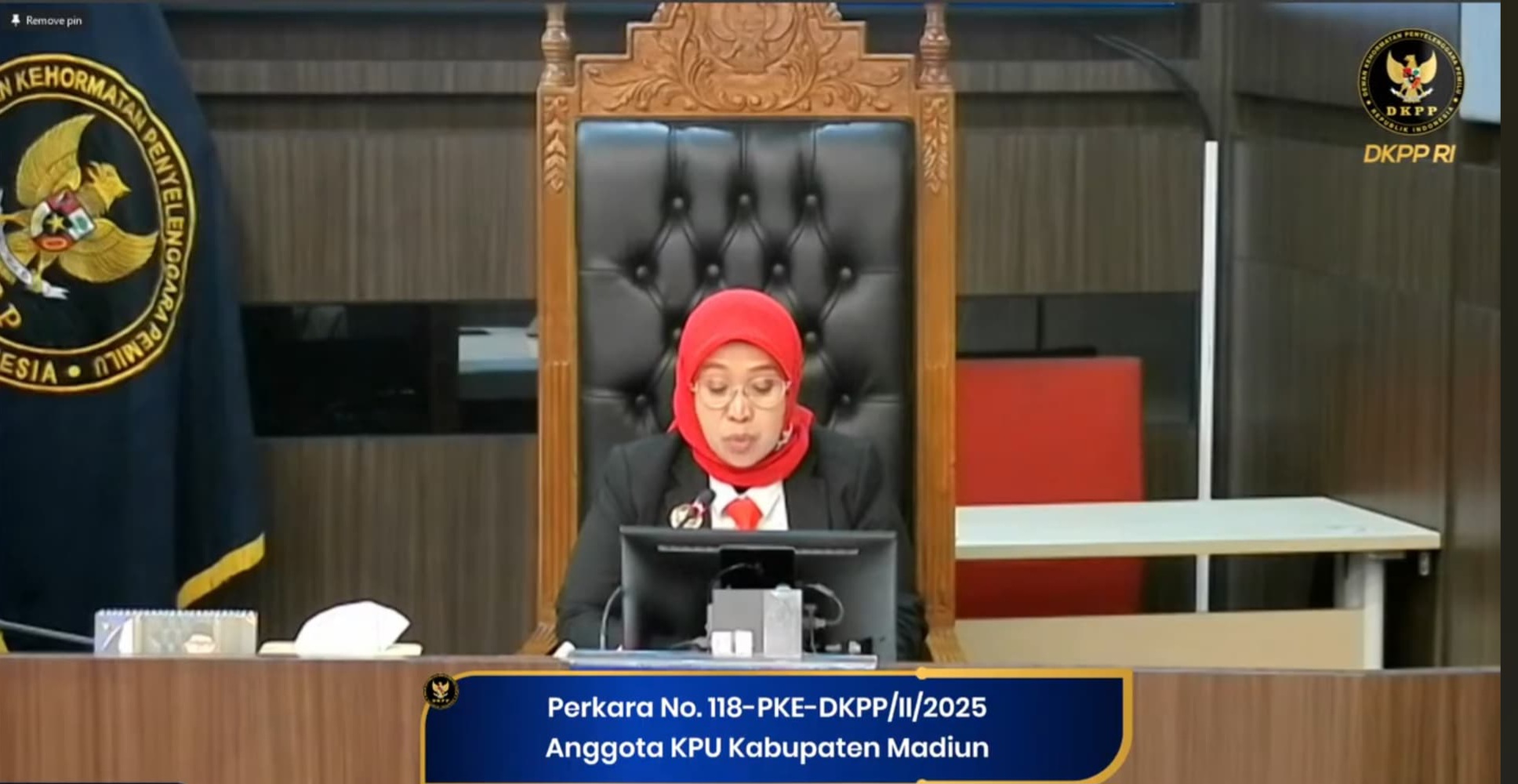 Menjabat Pengurus Partai, Anggota KPU Kabupaten Madiun Diberhentikan