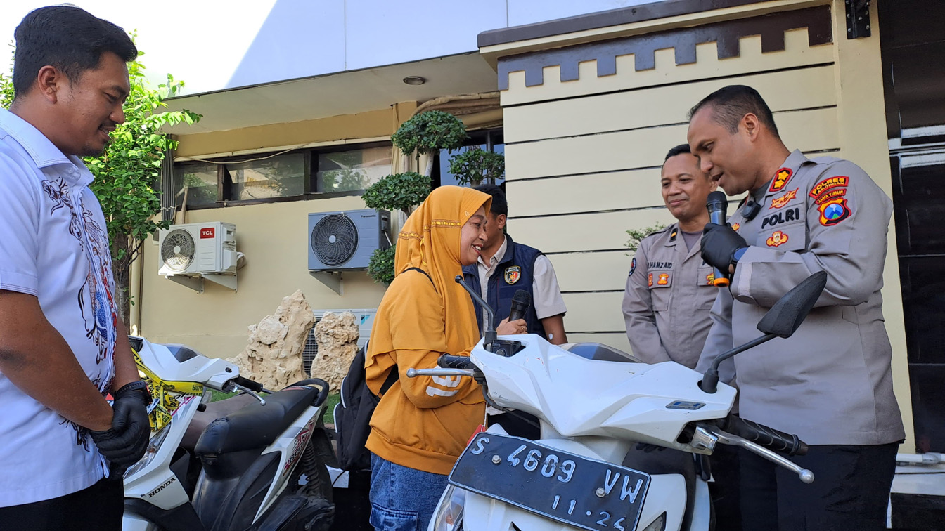 Warga Jombang Bersyukur Sepeda Motor Kembali Setelah Dicuri