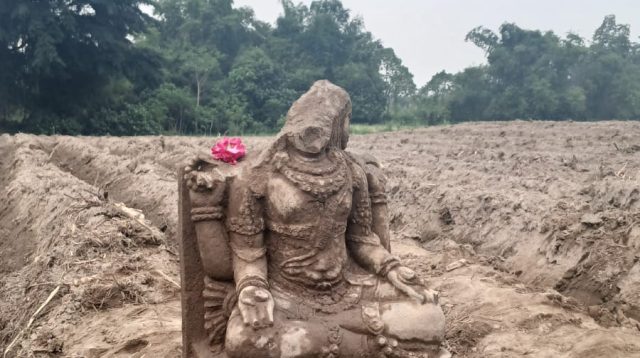 Penemuan Arca di Dusun Tondowongso, Arca Dewa Siwa Bermuka Empat Diduga dari Masa Kerajaan Kahuripan