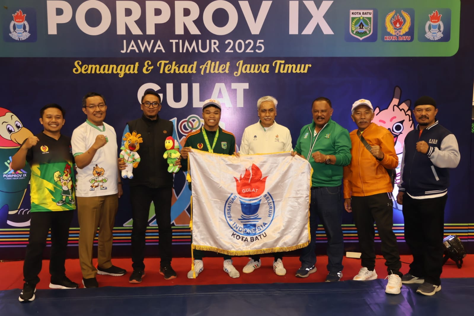Cabor Gulat Kota Batu Borong Medali di Porprov IX Jatim