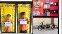 Dua Pemuda di Lamongan Diringkus Polisi saat Asyik Mengemas Sabu dan Melinting Ganja