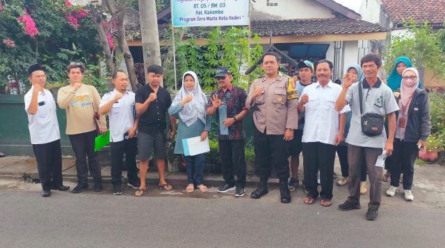 Bhabinkamtibmas Kaliombo Dampingi Tim Penilai Lomba Zero Waste DLHKP Kota Kediri